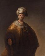 A Man in oriental dress known as Rembrandt